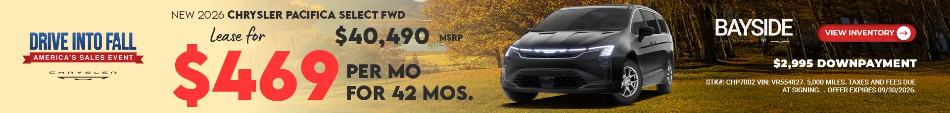 NEW 2026 CHRYSLER PACIFICA SELECT FWD