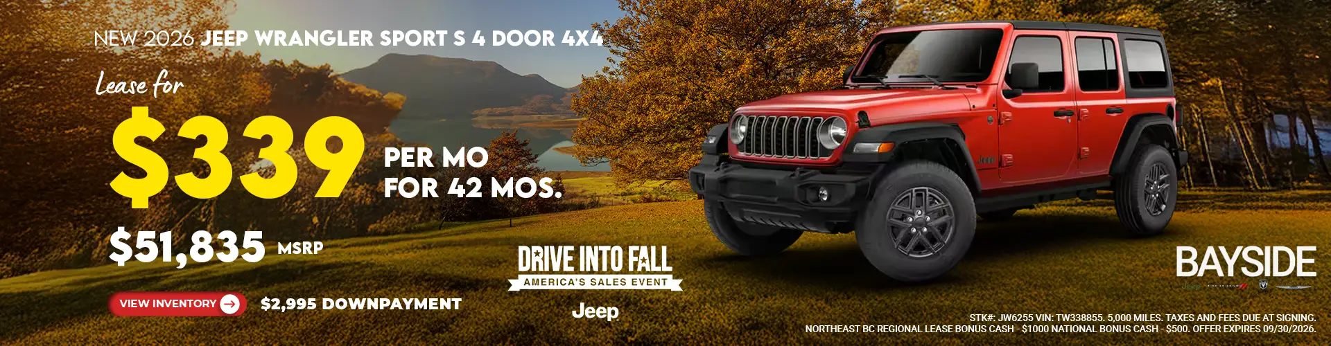 New Jeep Wrangler Sport S